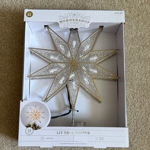 Wondershop Golden Star Tree Topper